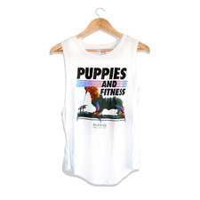 Puppies & Pilates | Women's Sleeveless - Women's Sleeveless -  - Puppies Make Me Happy - 1