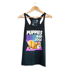 Puppies & Yoga | Women's Tank - Women's Tank -  - Puppies Make Me Happy - 1