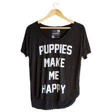 Title | Weekend Tee - Women's Tee -  - Puppies Make Me Happy - 1
