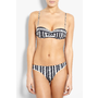 Monochrome Push Up Bikini Top by Versace Swim