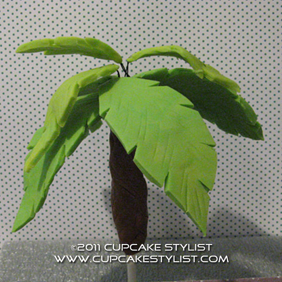 Fondant Palm Tree Cake and ...