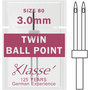 Klasse Twin Ball Point 80 - 3.0mm Sewing Needles