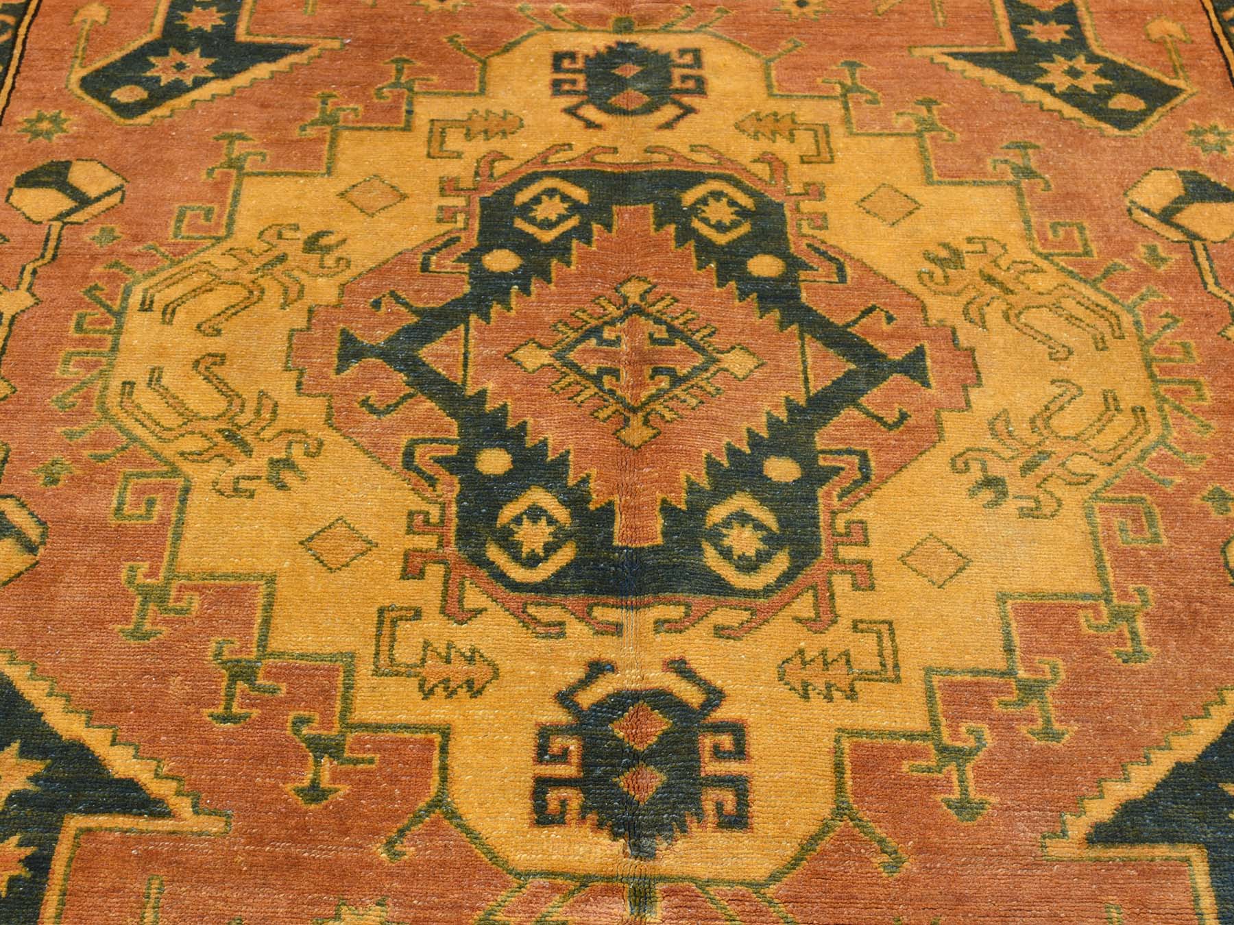 HAND-KNOTTED PURE WOOL KAZA...
