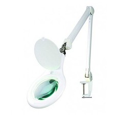 Brightech™ - Lightview Pro™ Super-Bright 56 Led Magnifier Lamp - Adjustable / Swivel Arm - 5 Diopter 5 Lens - Space-Saving Clamp Attachment