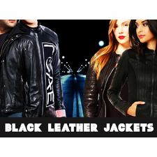 Buy Mens and Womens Black Leather Jackets