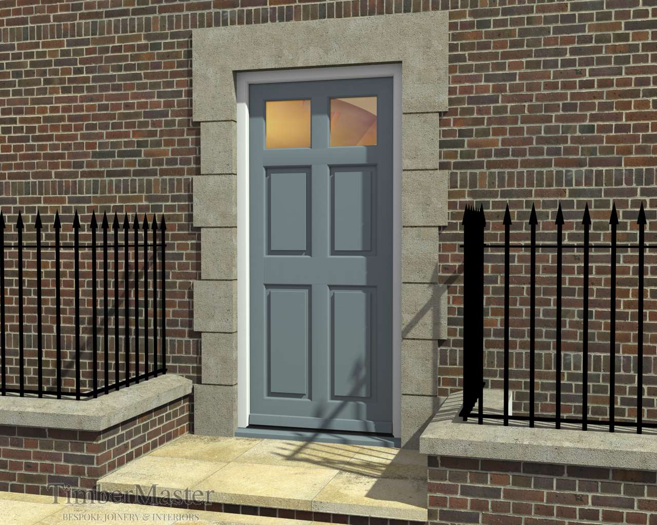 Six Panel Painted Door Set ...