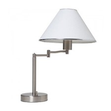 Boston Harbor Swing Arm Adjustable Table Lamp, Brushed Nickel