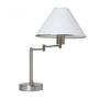 Boston Harbor Swing Arm Adjustable Table Lamp, Brushed Nickel