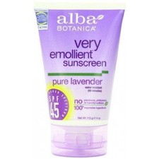 Alba botanica, sunblock lvndr spf45, 4 oz, (pack of 1)