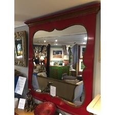 Red French Inspired Mirror