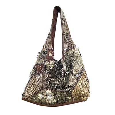 Metal Art Hobo Bag - 100% C...