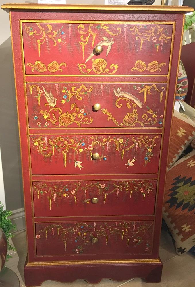 Lacqured 5 Drawer Chest of ...