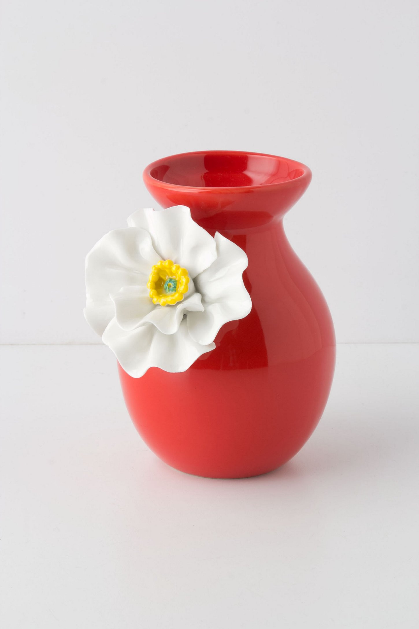 White Poppy Vase - Anthropo...