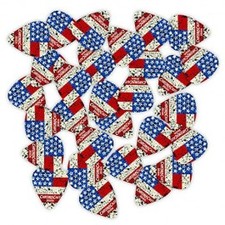 ChromaCast Delrin USA Flag Guitar Picks, 30-Pack, Heavy(.88mm)