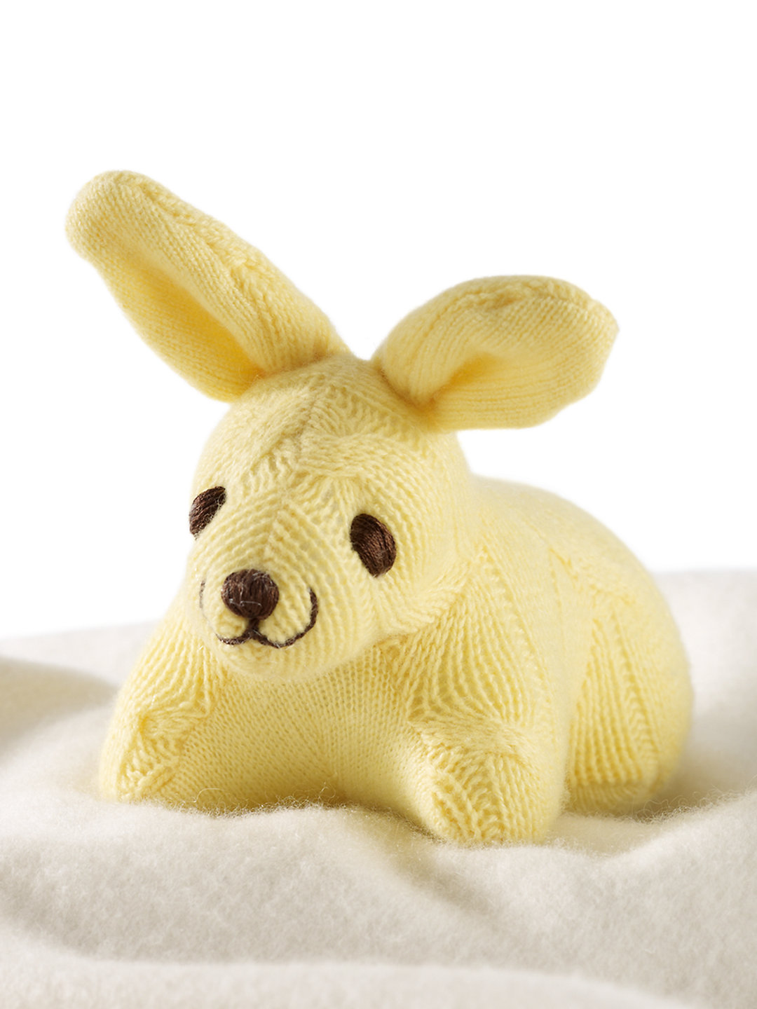 Cashmere Bunny Rattle - Lit...