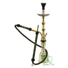 Khalil Mamoon Hookah Gold Indian Jewel Green | Hookah Shisha Den UK | Shisha Den