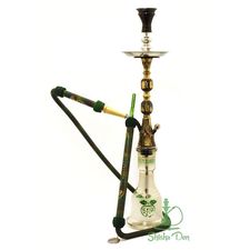 Khalil Mamoon Hookah Green Indian Jewel Oxide | Hookah Shisha Den UK | Shisha Den