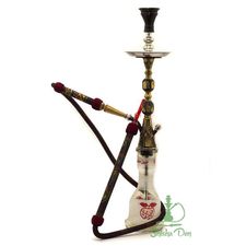 Khalil Mamoon Hookah Red Indian Jewel Oxide | Hookah Shisha Den UK | Shisha Den
