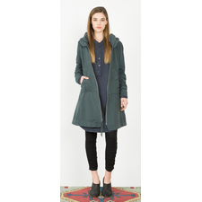 Prairie Underground - Long Cloak Hoodie in Drab $264- show pony boutique