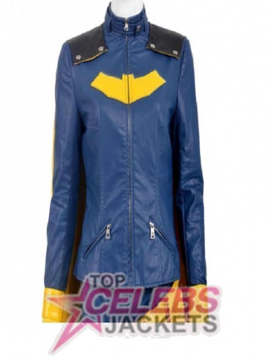 Batgirl Blue Leather Costume
