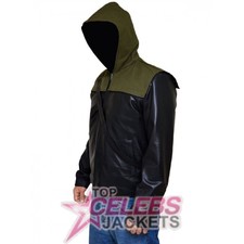 Stephen Amell Arrow Leather Jacket (4)