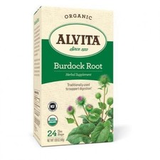 Alvita, tea burdock herbl, 24 bg, (pack of 6)