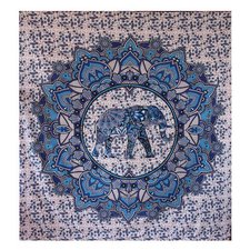 Beautiful Blue Elephant print wall hanging tapestry