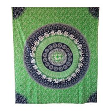 Beautiful green Elephant Printed Wall Hanging 