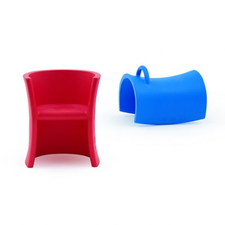 Trioli red children's chair & rocker - Eero Aarnio for Magis - Kids Design