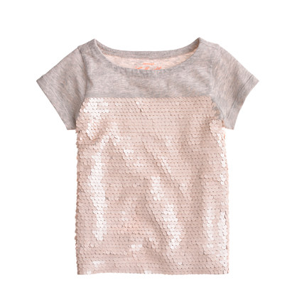 Girls' paillette tee