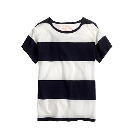 Girls' relaxed tee in stripe