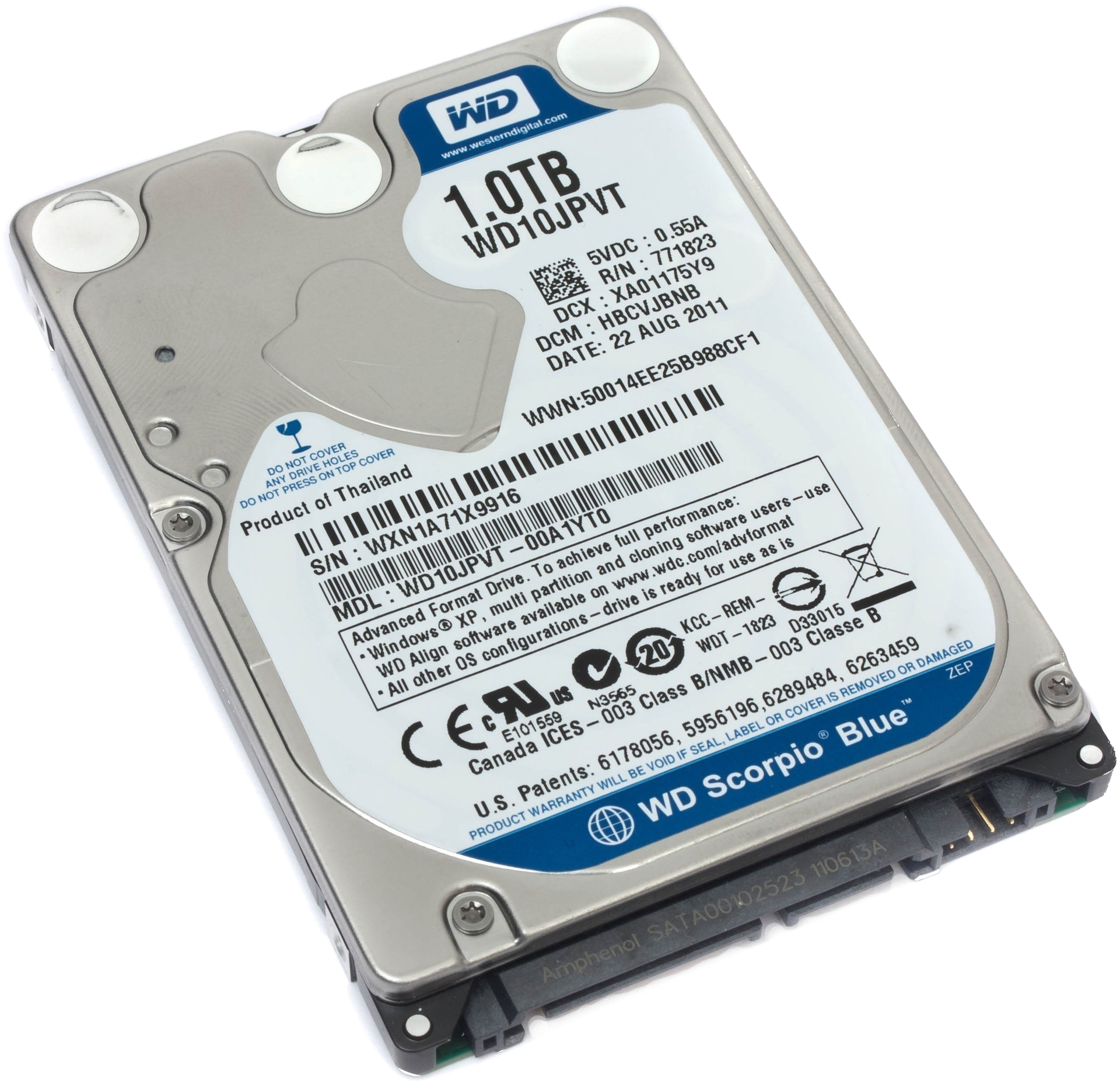 WD 1TB 2.5 inch SATA Intern...