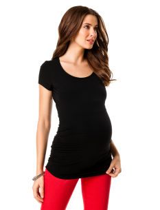 Short Sleeve Scoop Neck Mat...
