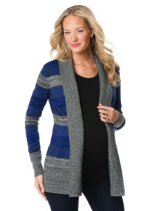 Long Sleeve Striped Materni...