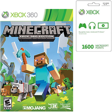 Minecraft (Xbox 360) w/ Xbox Live 1600 Points Card: Games : Walmart.com
