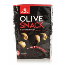 Πράσινες ελιές Καλαμάτας χωρίς κουκούτσι με τσίλι & μαύρο πιπέρι "Gaea" 65g