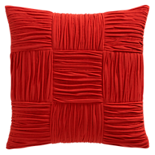9 square burnt orange 18" pillow