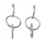 Plutus Sterling Silver Rhodium Finish Fashion Earrings