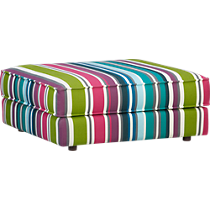 botao stripe sectional ottoman