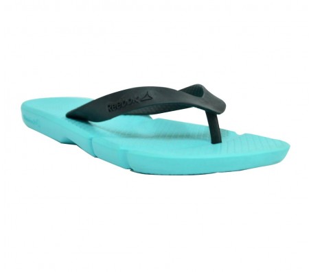 reebok fresco blue flip flops