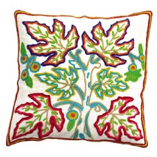Dhaani Chinar Leaves Pattern Cushion Cover (Set of 2)