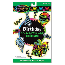 Scratch Magic® Happy Birthday Stickers