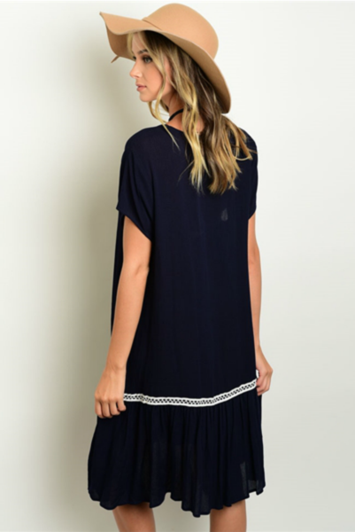 Blue and Lace Dress