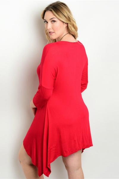 Crimson Knit Dress