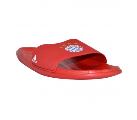 adidas fcb red flip flops