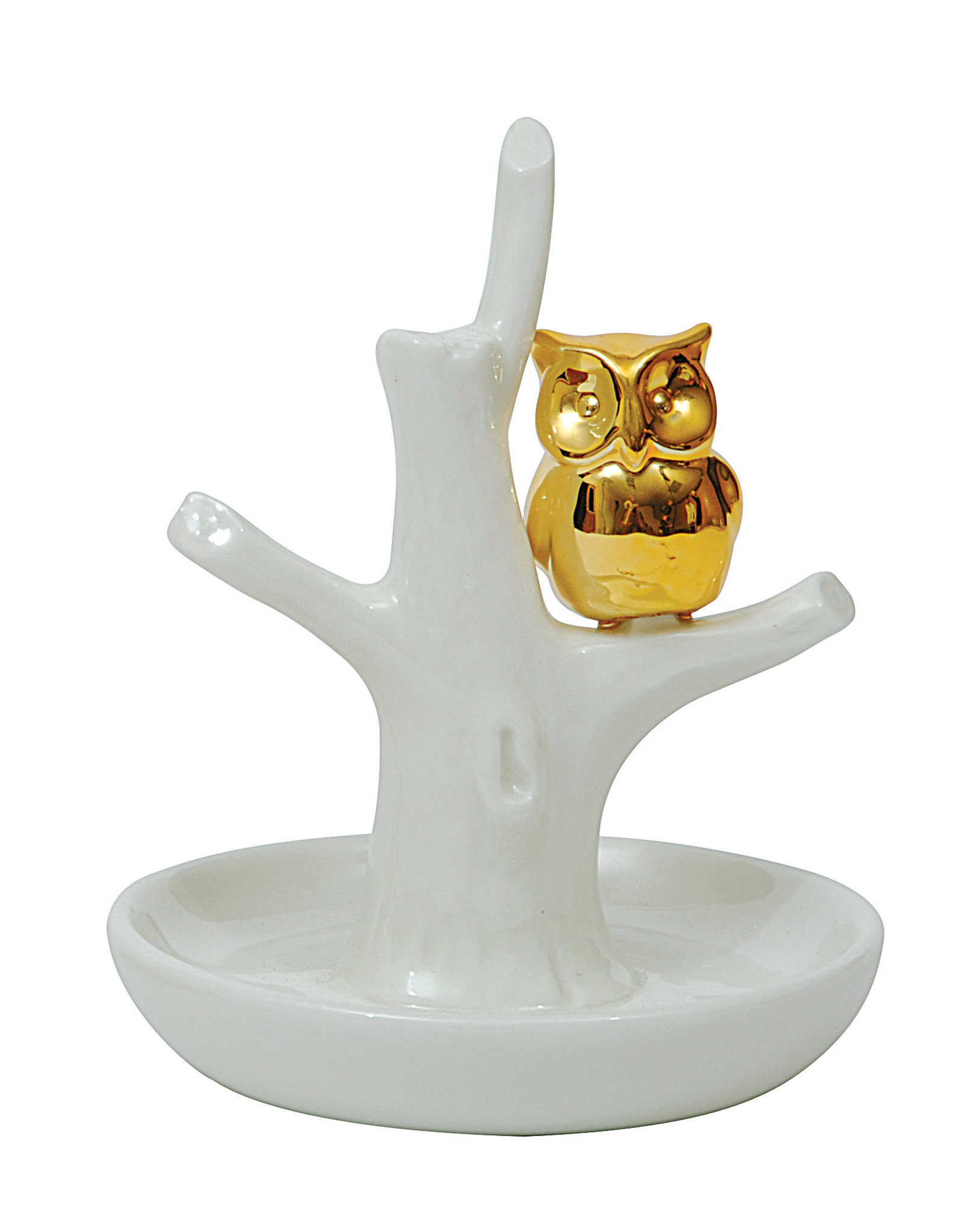 Owl Ceramic Jewelry Holder