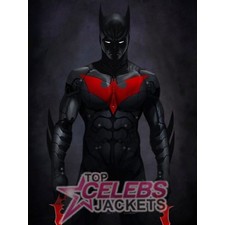 Batman Beyond Red Logo Leather Jacket