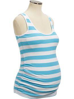 Maternity Scoop Rib-Knit Ta...