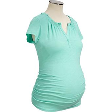 Maternity Fitted Slub-Knit Henleys | Old Navy