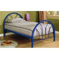 Coaster 2389N Contemporary Twin Bed, Blue